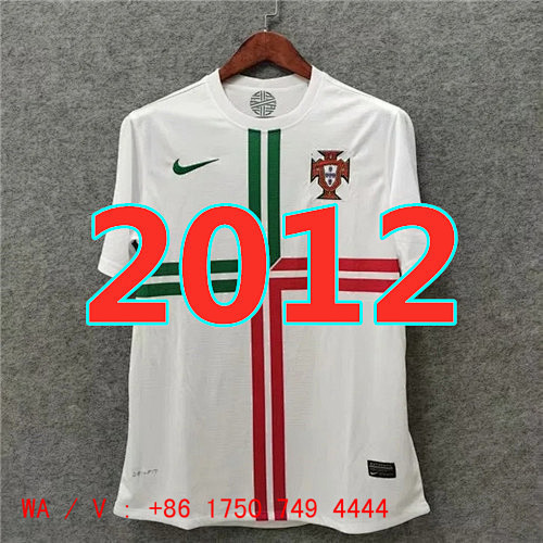 Portugal Retro TopThai Quality Away Jersey S-2XL