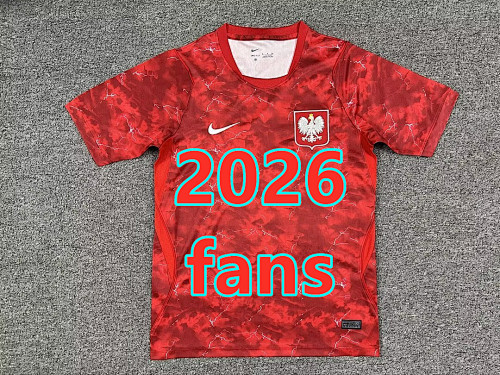 Poland Away Fans Version Jersey S-4XL