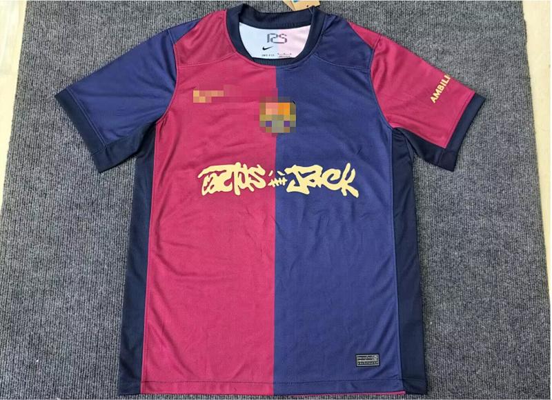 25-26 Barcelona X Travis Scott Limited Fans Version Jersey S-4XL