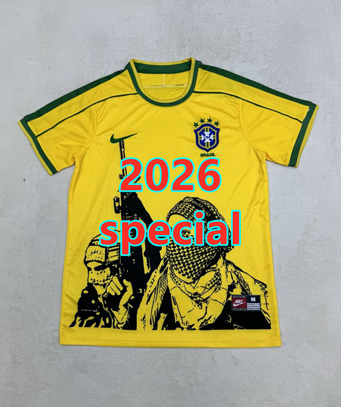 Brazil Special Fans Version Jersey S--2XL