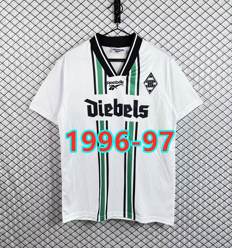 Monchengladbach Home Retro Fans Version Jersey S-2XL