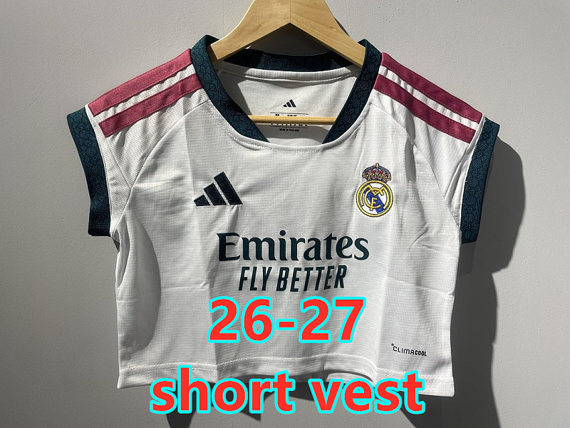 26-27 Real Madrid Home Woman Short Vest S-2XL