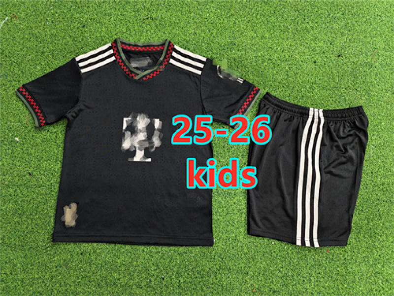 25-26 Bayern Third Kids Player Jersey+shorts Kit 16 -28
