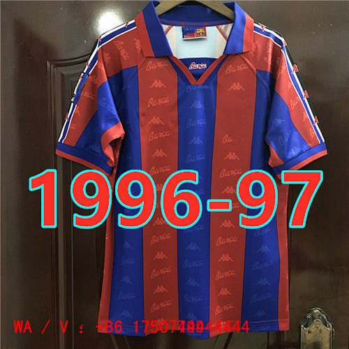 Barceloma Retro Home Jersey S-2XL