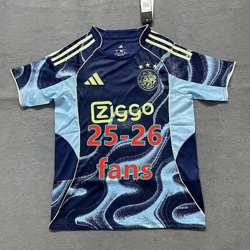25-26 Ajax Away Fans Version Jersey S-4XL