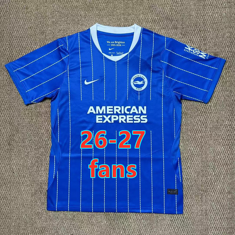 26-27 Brighton Home Fans Version Jersey S-4XL