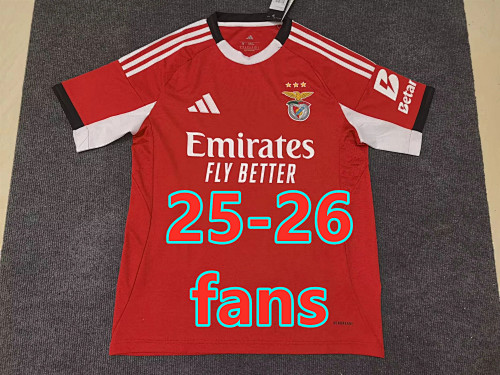 Fifa 25-26 Benfica Home Fans Version Jersey S-4XL