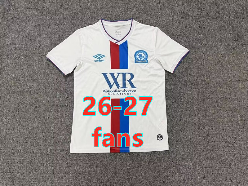 26-27 Blackburn Rovers Third Fans Version Jersey S-4XL