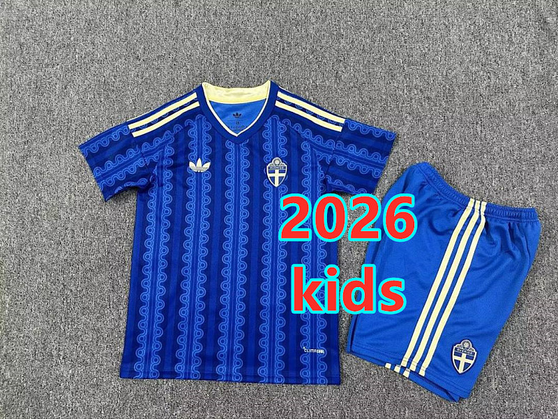 Sweden Away Kids 32 Teams Kit 16 -28 32