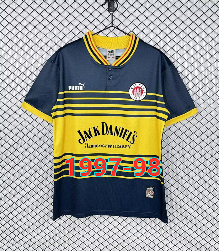 St. Pauli Away Retro Fans Version Jersey S-2XL