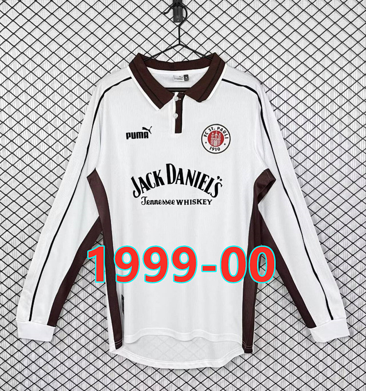 St. Pauli Home Retro Fans Version Long Jersey S-2XL