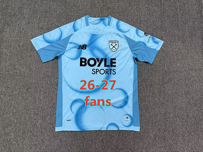 26-27 West Ham United Third Fans Version Jersey S-4XL