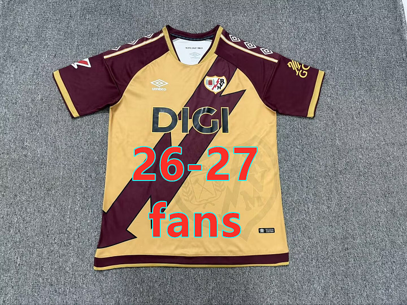 26-27 Rayo Vallecano Third Fans Version Jersey S-4XL