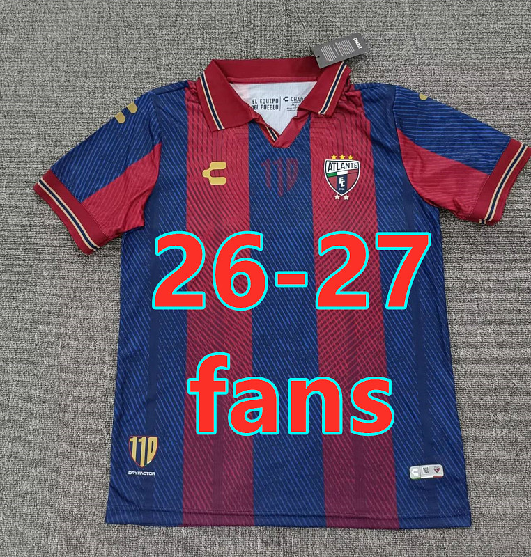 26-27 Atlante Home Fans Version Jersey S-4XL