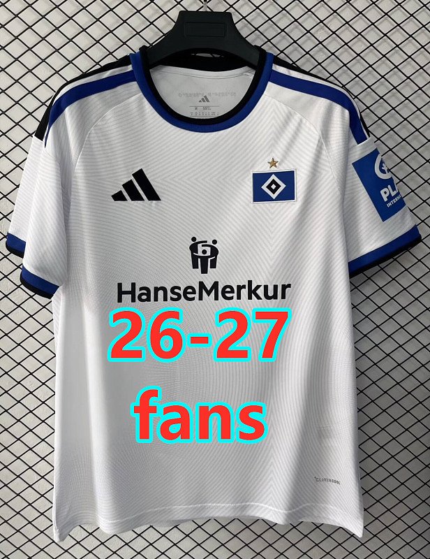 26-27 Hamburger SV Home Fans Version Jersey S-4XL
