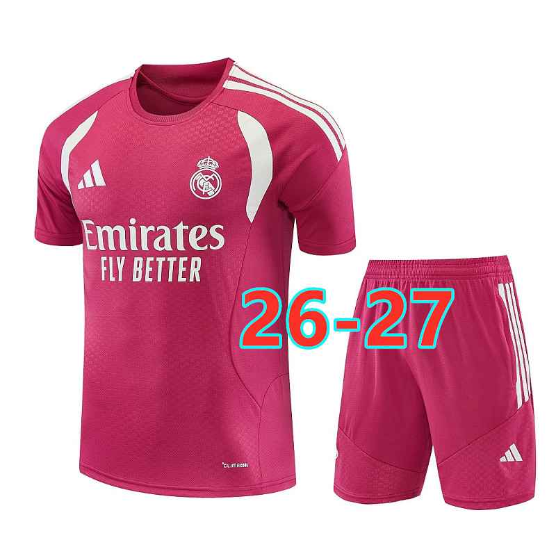 26-27 Real Madrid Short Sleeve Tracksuit S-2XL