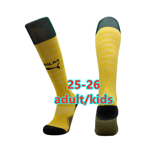 25-26 AC Milan Third Adult Kids Socks AC