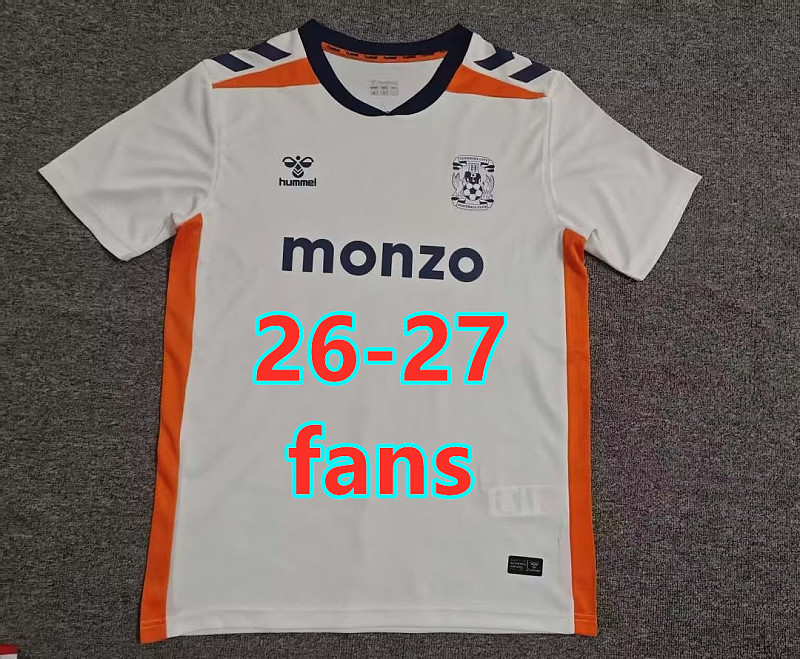 26-27 Coventry City Away Fans Version Jersey S-4XL