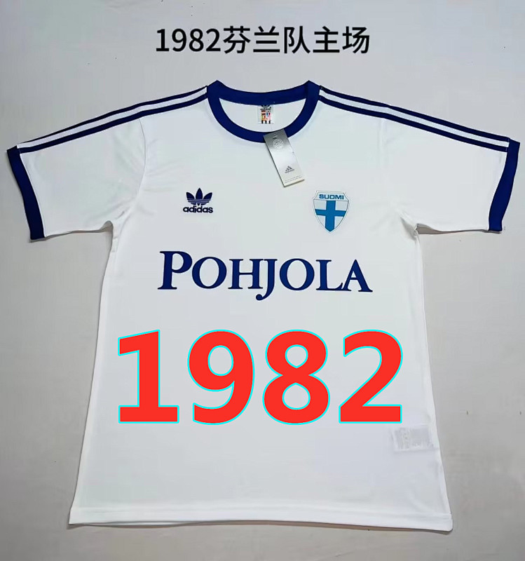 Finland Retro Home Jersey S-2XL