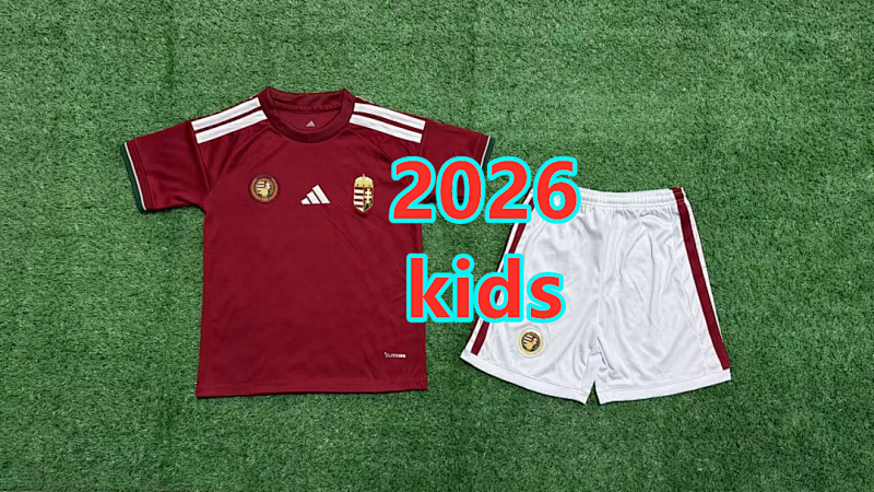 Magyarorszag Home Kids Jersey+shorts Kit 16 -28