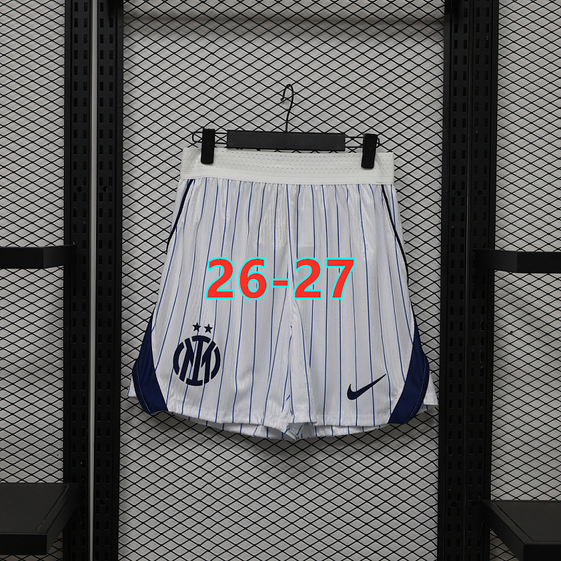 26-27 Inter Milan Away Player Version Shorts S-2XL