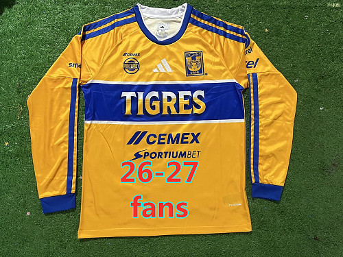 26-27 Tigres Uanl Home Fans Long Jersey S-4XL