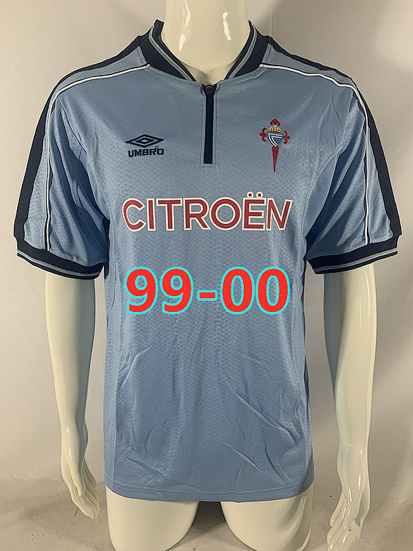 99-00 Celta Home Retro Jersey S-2XL