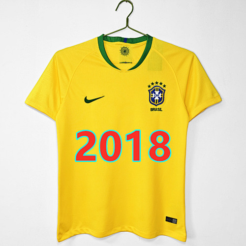 Brazil Home Retro Jersey S-2XL