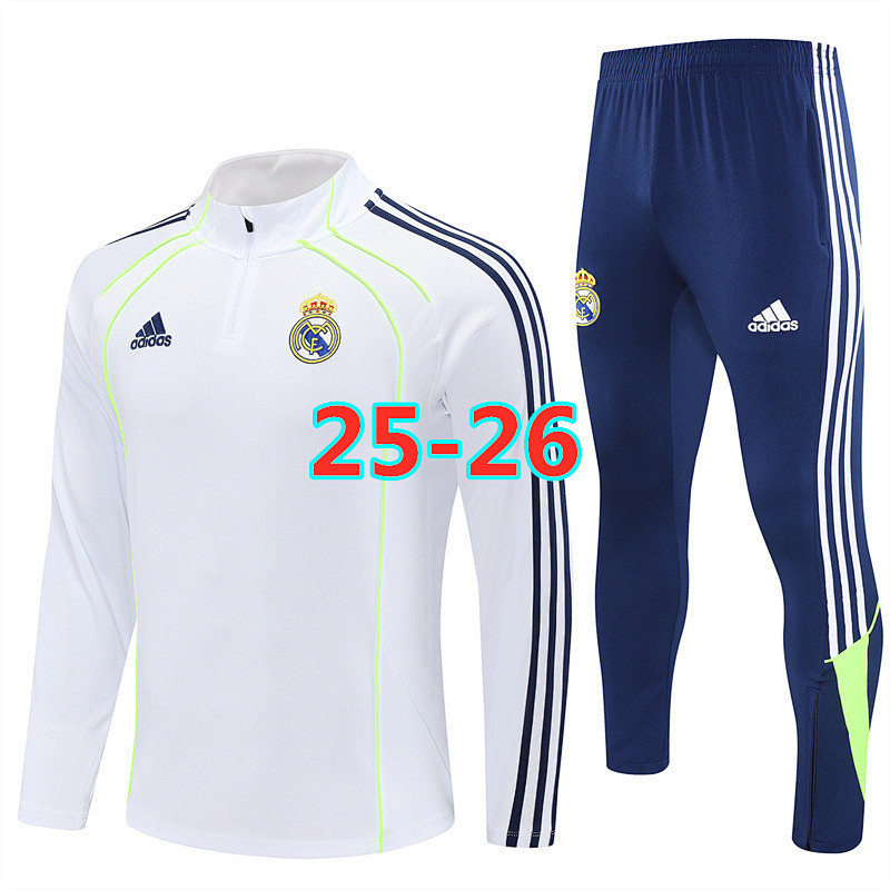 25-26 Real Madrid Long Sleeve Tracksuit S-2XL