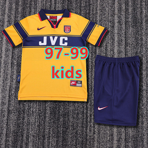 Arsenal Away Retro Kids Jersey+shorts Kit 16 -28