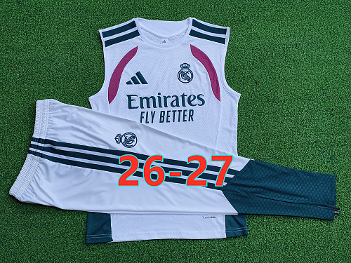 26-27 Real Madrid Player Vest+pants Kit S-3XL