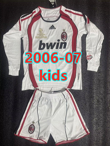 AC Milan Away Retro Kids Long+short Kit 16 -28 AC