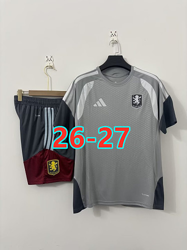 26-27 Aston Villa Short Sleeve Tracksuit Kit S-3XL