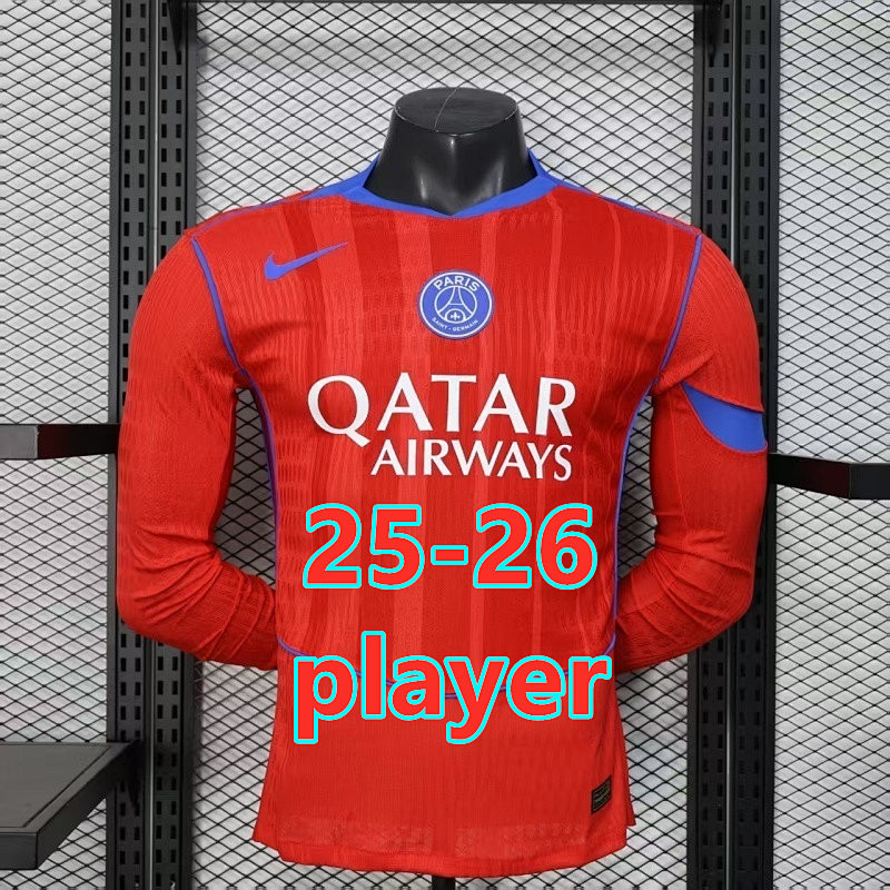 Balenciaga 25-26 Paris Psg Third Player Version Long Sleeve Jersey S-3XL