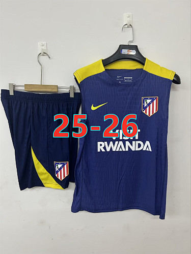25-26 Atletico Madrid Vest Player Version Tracksuit Kit S-3XL