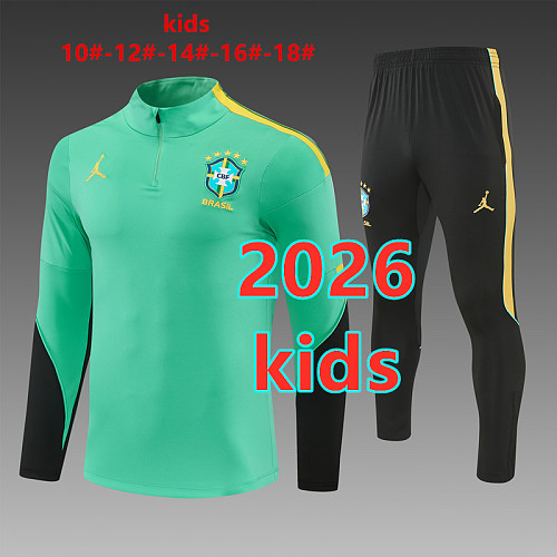 Brazil Kids Long Sleeve Tracksuit 10- 18