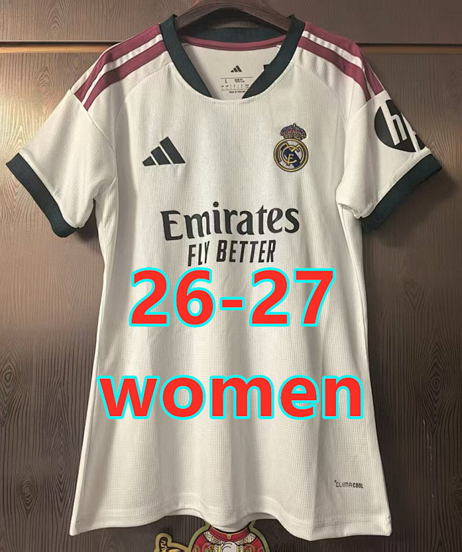 26-27 Real Madrid Home Women Jersey S-2XL