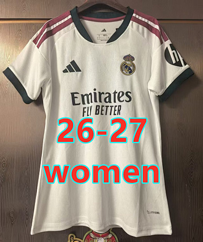 26-27 Real Madrid Home Women Jersey S-2XL