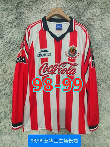 98-99 Chivas Home Retro Long Jersey S-2XL