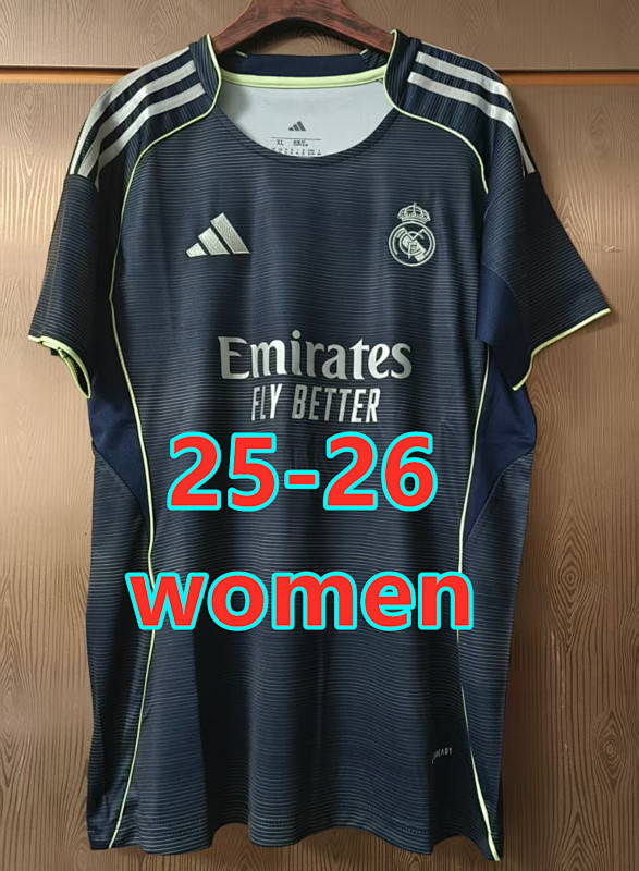 LA Liga & Ucl 25-26 Real Madrid Away Women Jersey S-2XL