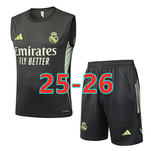 25-26 Real Madrid Short Sleeve Vest Tracksuit S-2XL