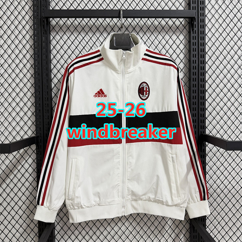 25-26 AC Milan Retro Windbreaker S-2XL AC