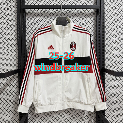 25-26 AC Milan Retro Windbreaker S-2XL AC