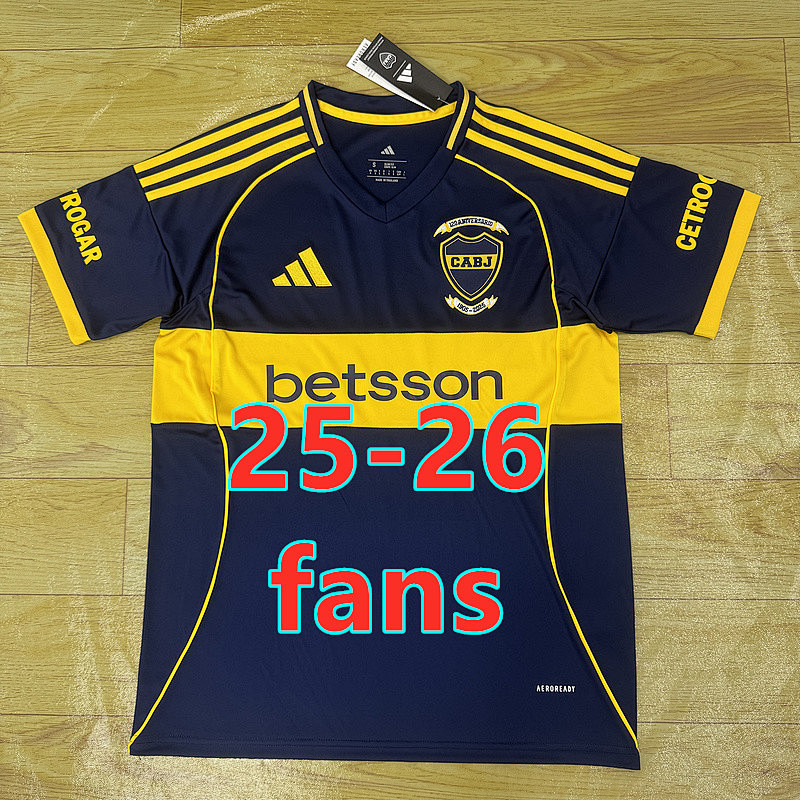 25-26 Boca Juniors Home Fans Version Jersey S-4XL