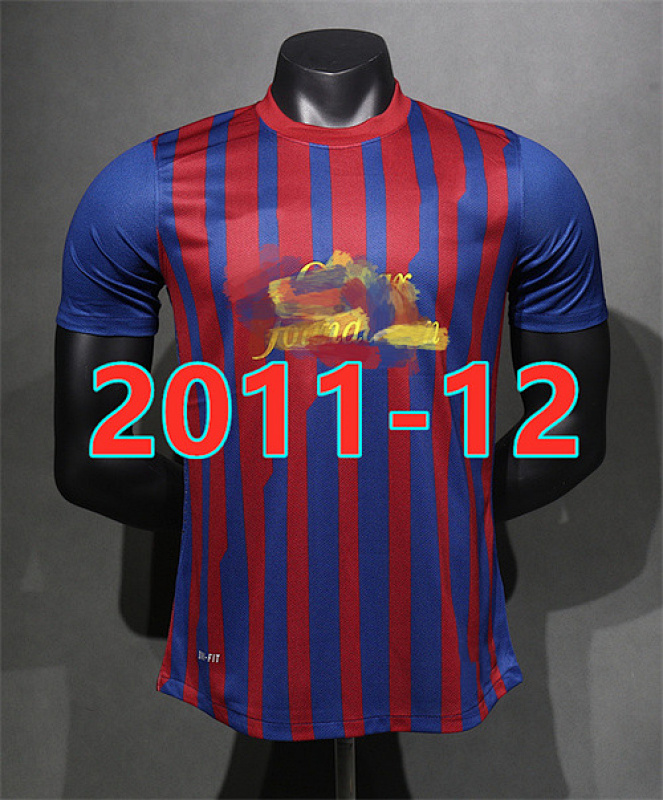 11-12 Barcelona Home Retro Player Jersey S-2XL