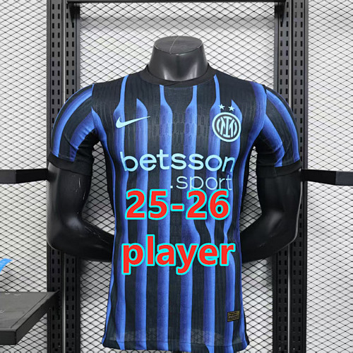 Serie A & Ucl 25-26 Inter Milan Home Player Version Jersey S-4XL