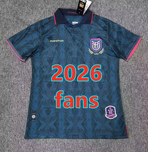 Ecuador Away Fans Version Jersey S-4XL