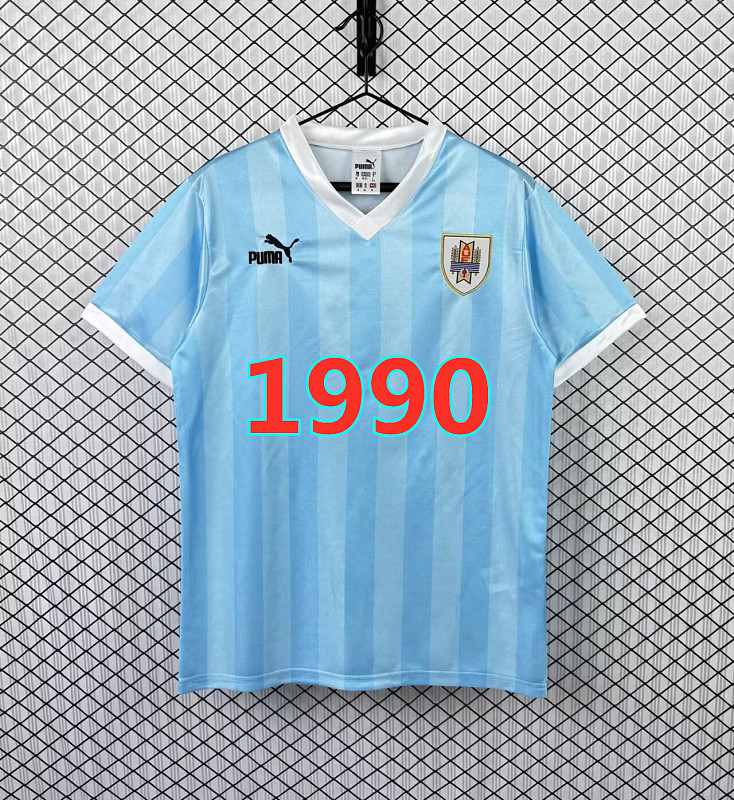 Uruguay Home Retro Fans Version Jersey S-2XL
