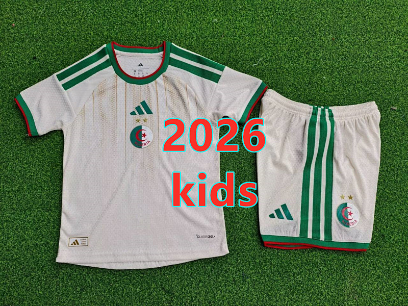 Algeria Home Kids Player Version Jersey+shorts Kit 16 -28