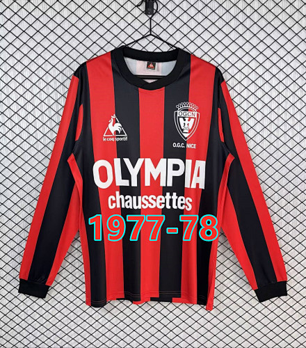 Ogc Nice Home Retro Fans Long Sleeve Jersey S-2XL
